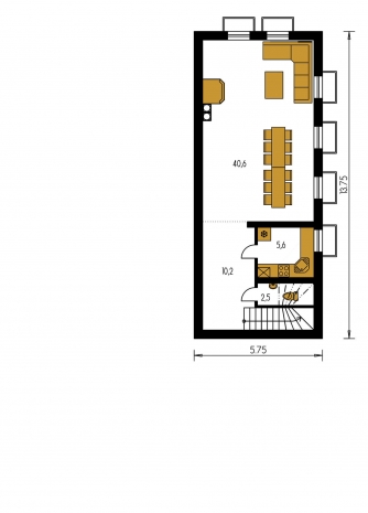 Mirror image | Floor plan of second floor - BUNGALOW 9